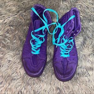 Vans Purple Hi-Top Men's Skateboarding Shoes